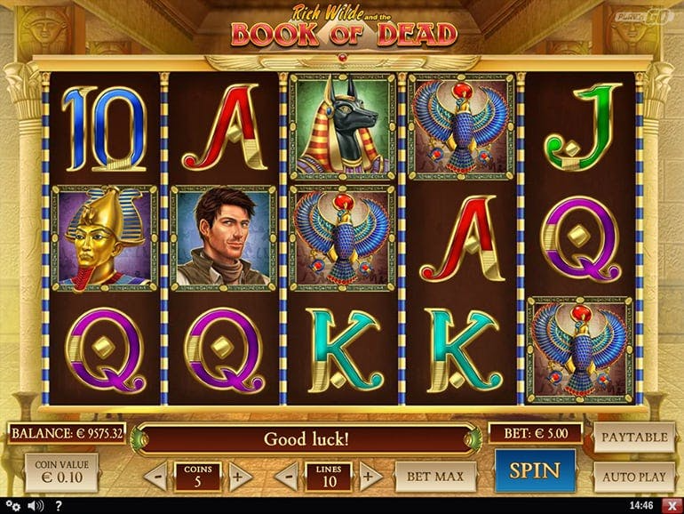 Book of Dead at Thunderbolt Casino